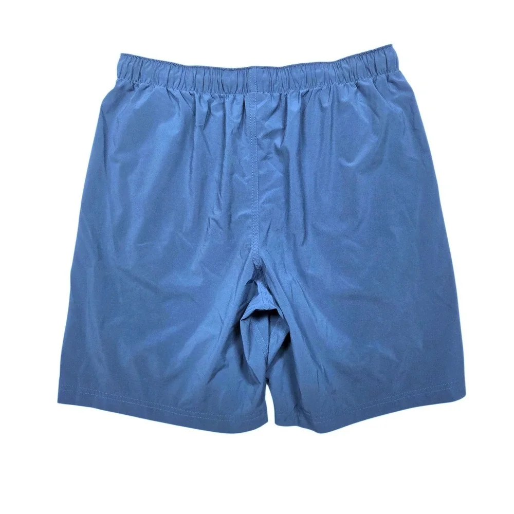 Free Fly Mens Breeze Shorts Large Blue Athletic Quick Dry Stretch Pocket $72
